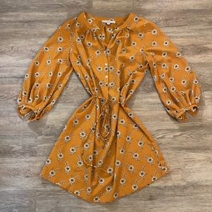 LOFT Mustard Yellow Dress